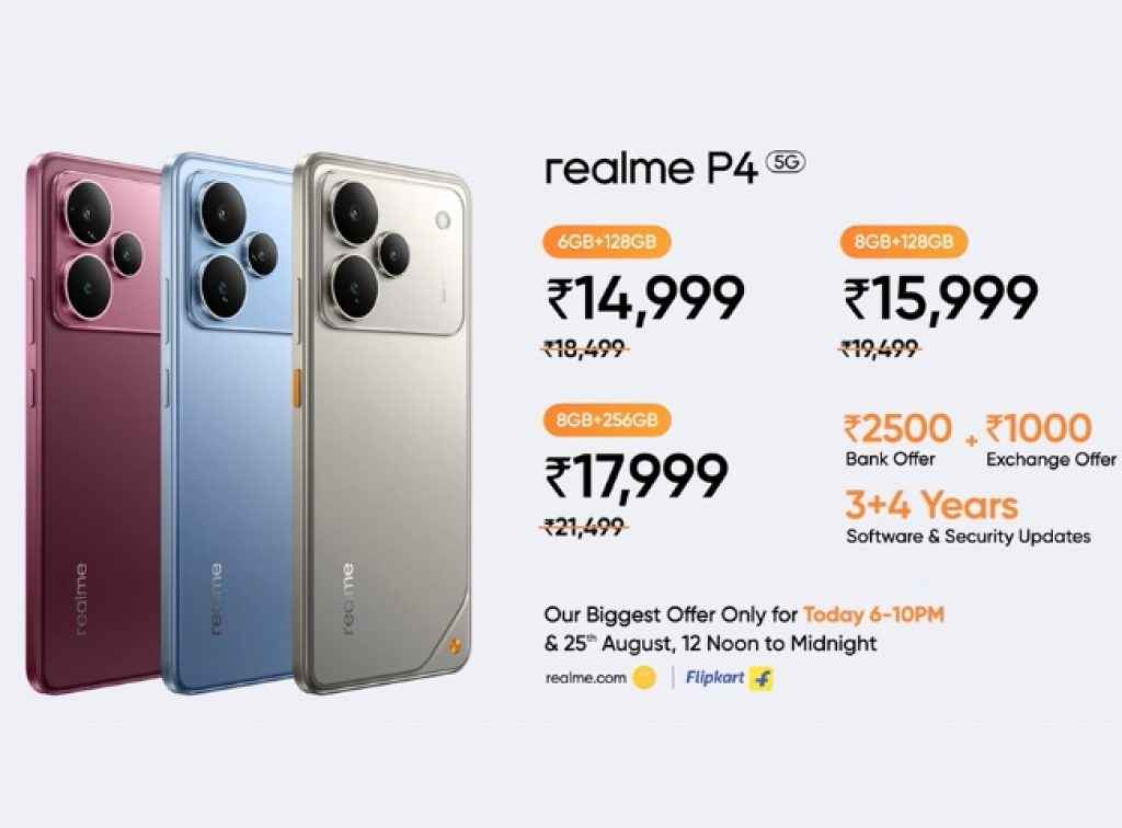 Realme P4 5G Phone price in India