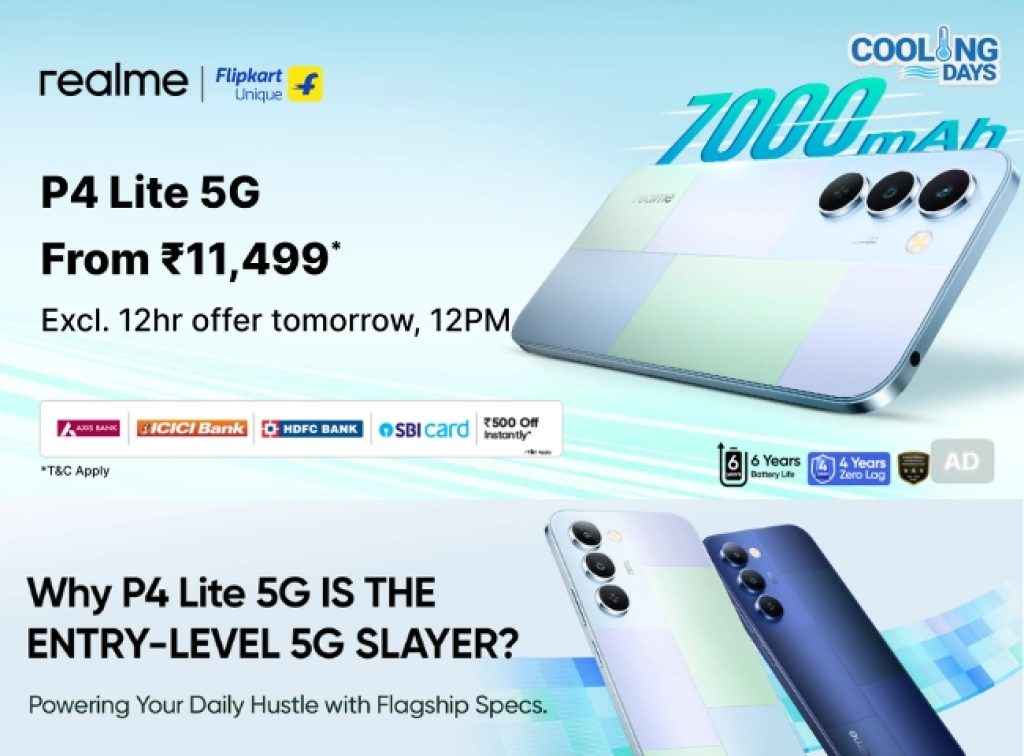 Realme P4 Lite 5G sale offers