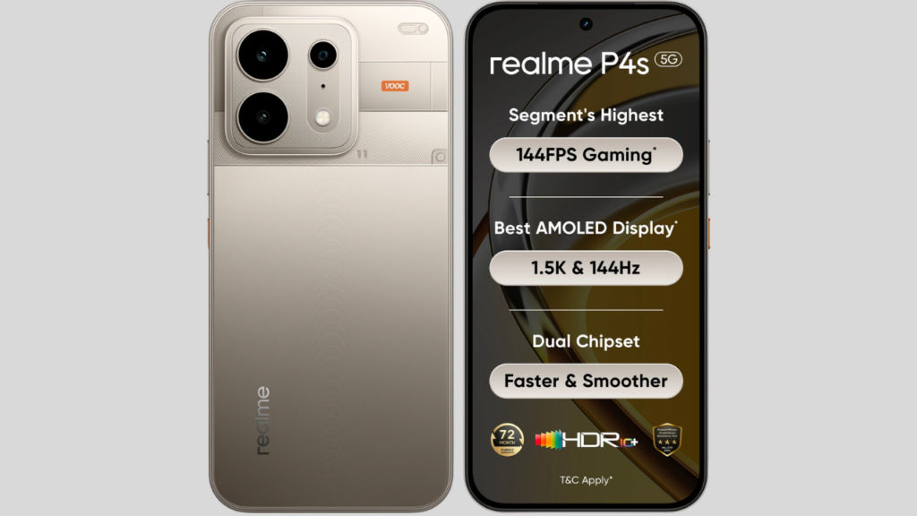 Realme P4s 5G Debuts in India With 8000mAh Battery Check Price and Specifications