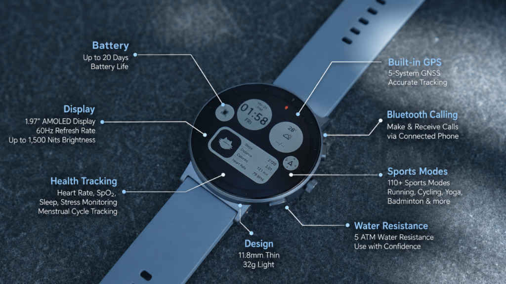 Realme Watch S5 Specs