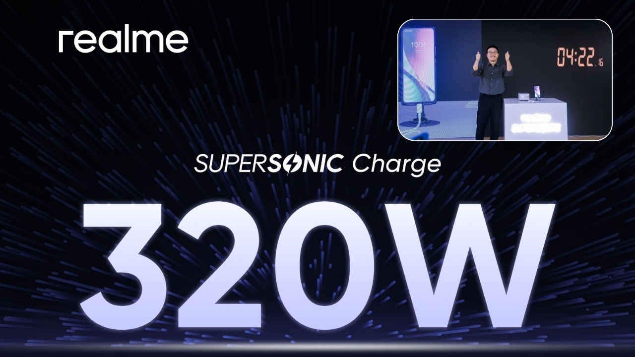 Realme ఇప్పుడు 4 నిముషాల్లోనే ఫోన్ 100% ఛార్జ్ చేసే 320W Supersonic ఛార్జ్ టెక్ తెచ్చింది.!