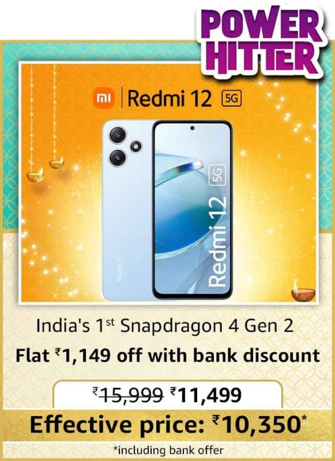 Amazon Great Indian Festival Sale 2023: Redmi 12 5G