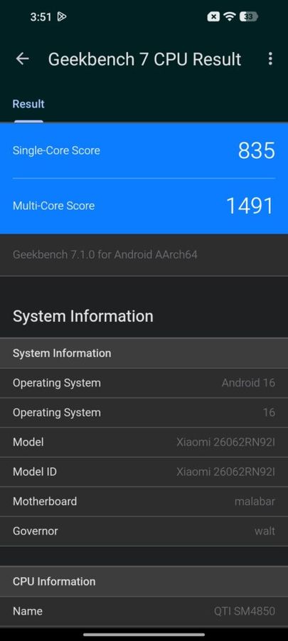 Redmi 17 performance 2