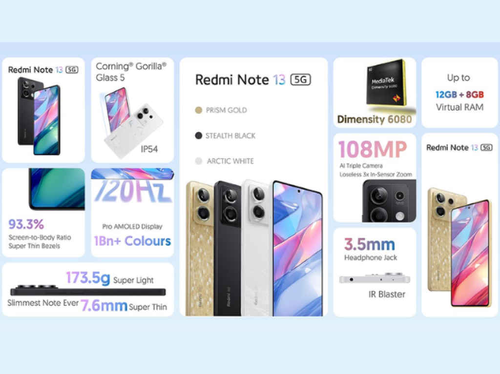 Redmi Note 13 5G details