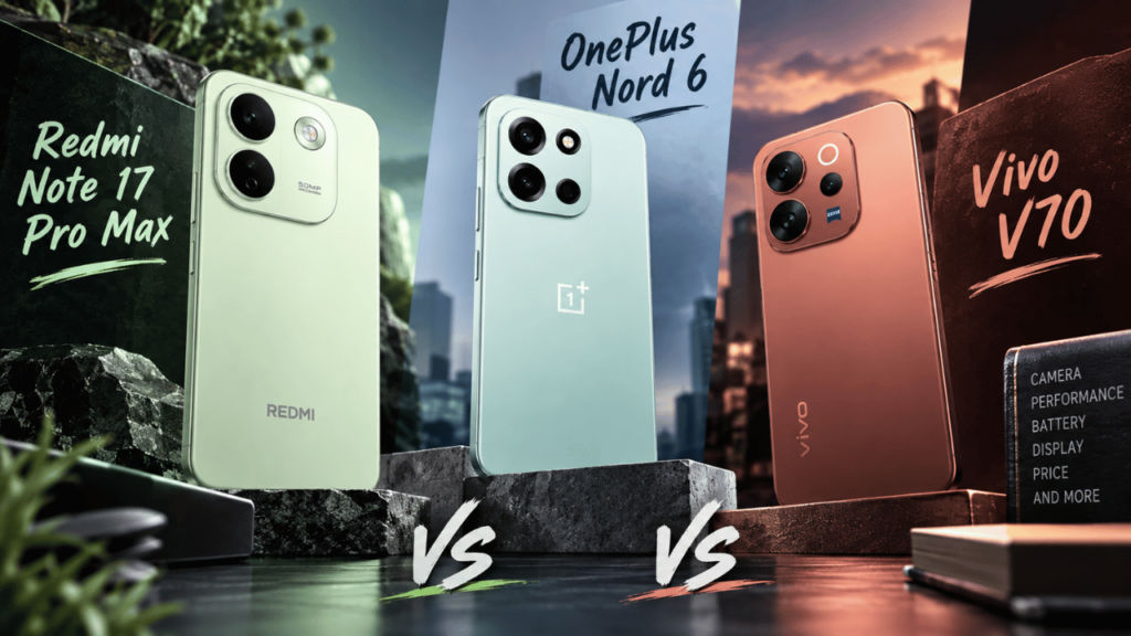 Redmi Note 17 Pro Max vs OnePlus Nord 6 vs Vivo V70-1