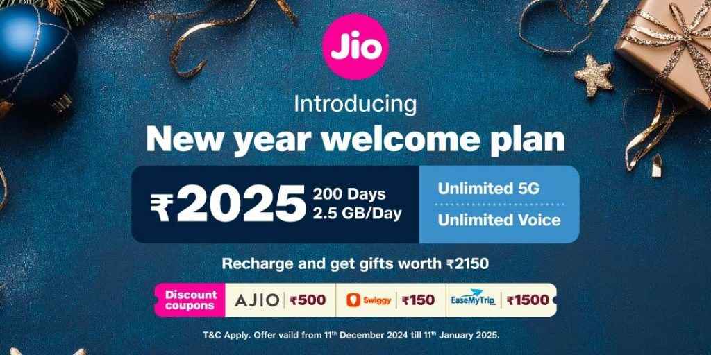 Reliance Jio New Year Welcome Offer