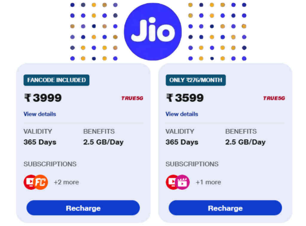 Reliance Jio Recharge Plans 2025