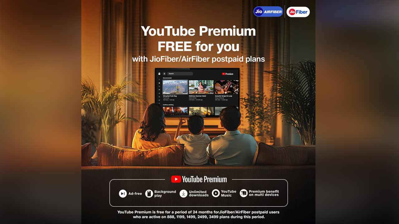 Jio ಬಳಕೆದಾರರು 5G ಡೇಟಾ ಮತ್ತು ಕರೆಗಳೊಂದಿಗೆ 2 ವರ್ಷಗಳ FREE YouTube Premium ಪಡೆಯುವುದು ಹೇಗೆ?