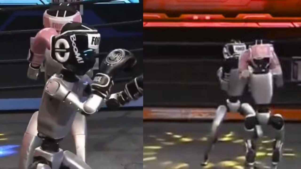 Watch: दुनिया में पहली बार रोबोट के बीच बॉक्सिंग मैच, जमकर चले लात-घूंसे, वीडियो देखकर लोग रह गए हैरान!