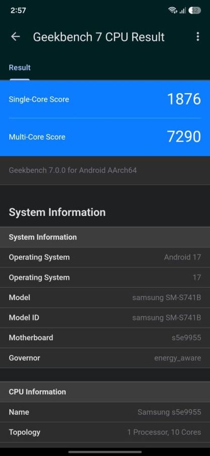 S26 FE Geekbench-2