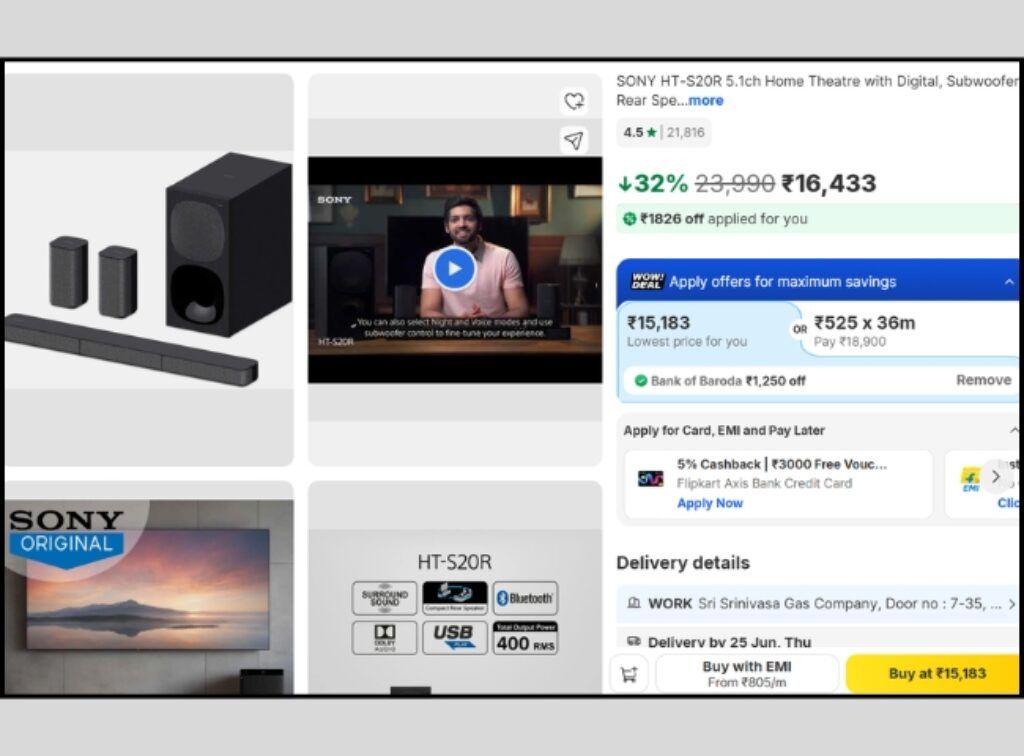SONY 5.1 Dolby soundbar deal