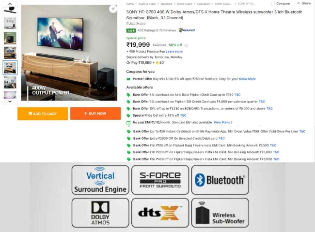 SONY Dolby Atmos Soundbar Deal From Black Friday Sale