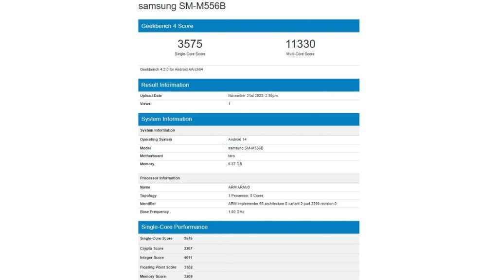 Samsung Galaxy M55 5G spotted on Geekbench: Processor, RAM & more revealed
