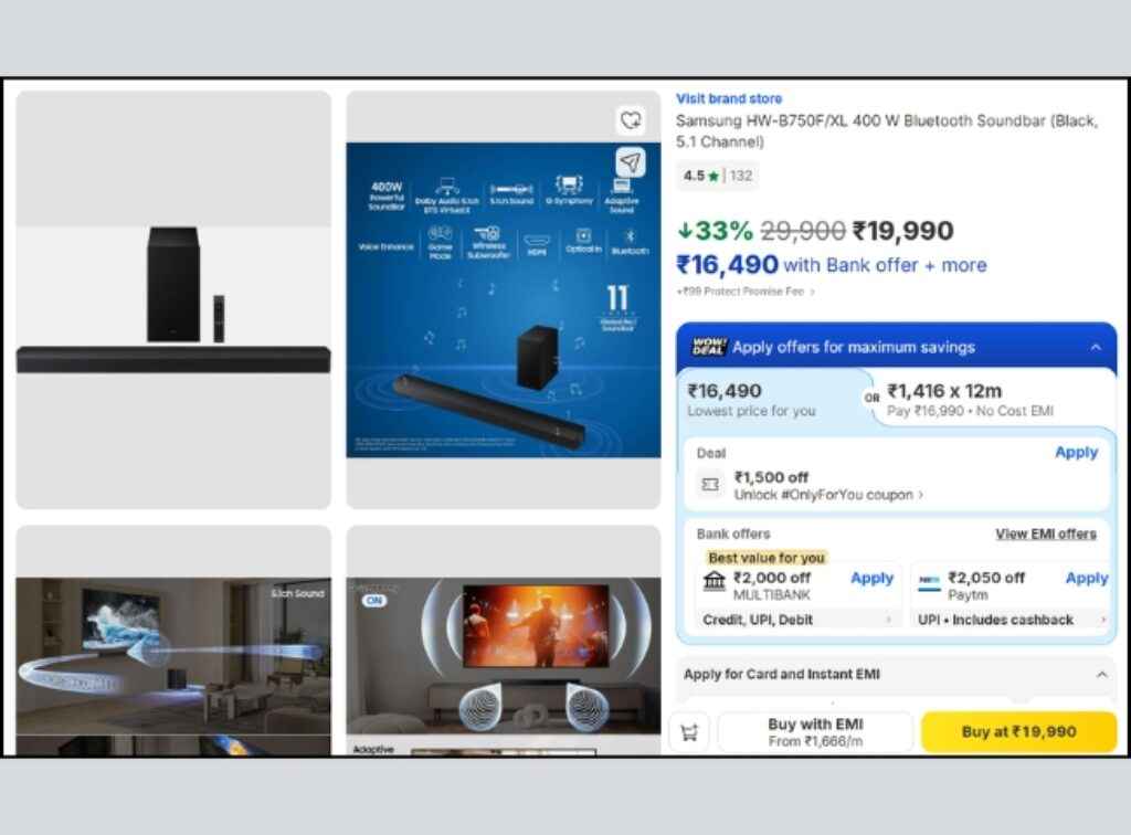Samsung 5.1 Dolby soundbar deal