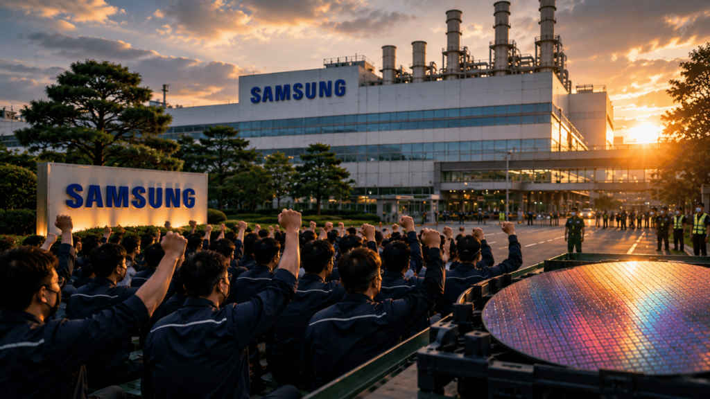 Samsung Electronics workers prepare for major strike