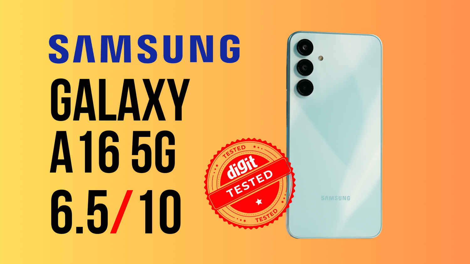 Samsung Galaxy A16 5G Review: Strictly mediocre