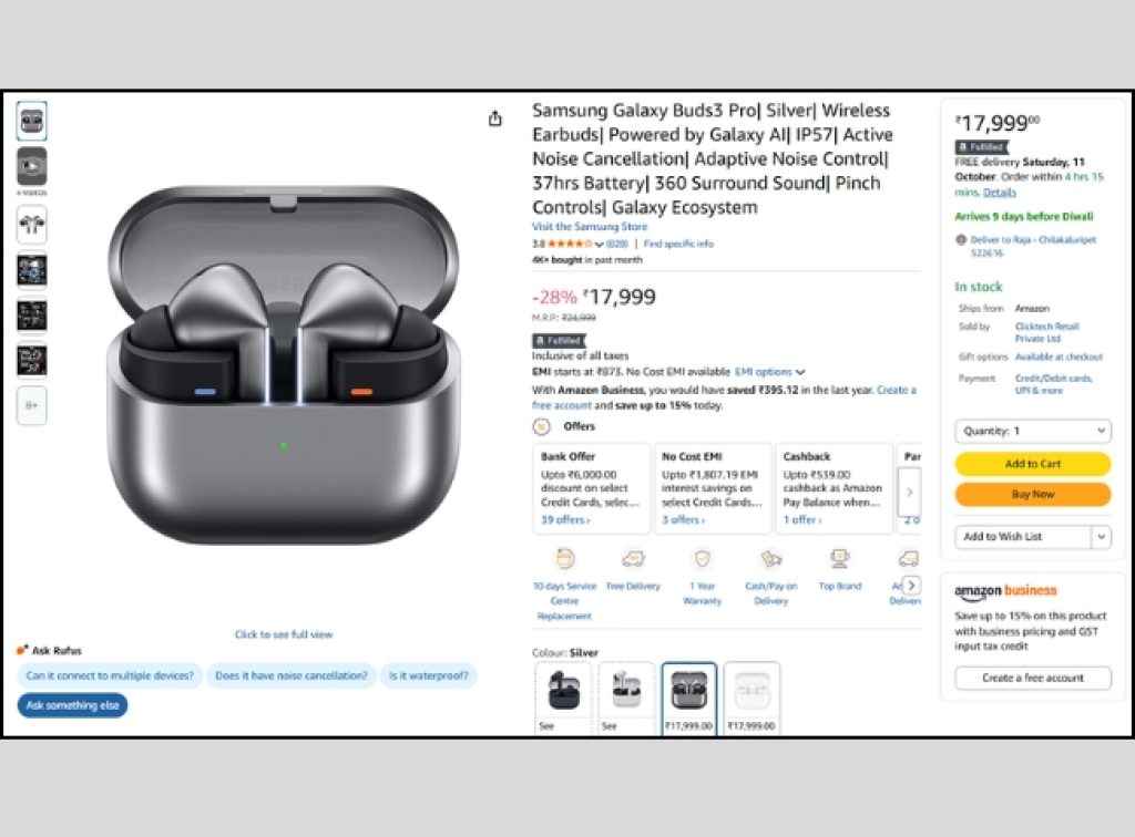 Samsung Galaxy Buds 3 Pro Deal