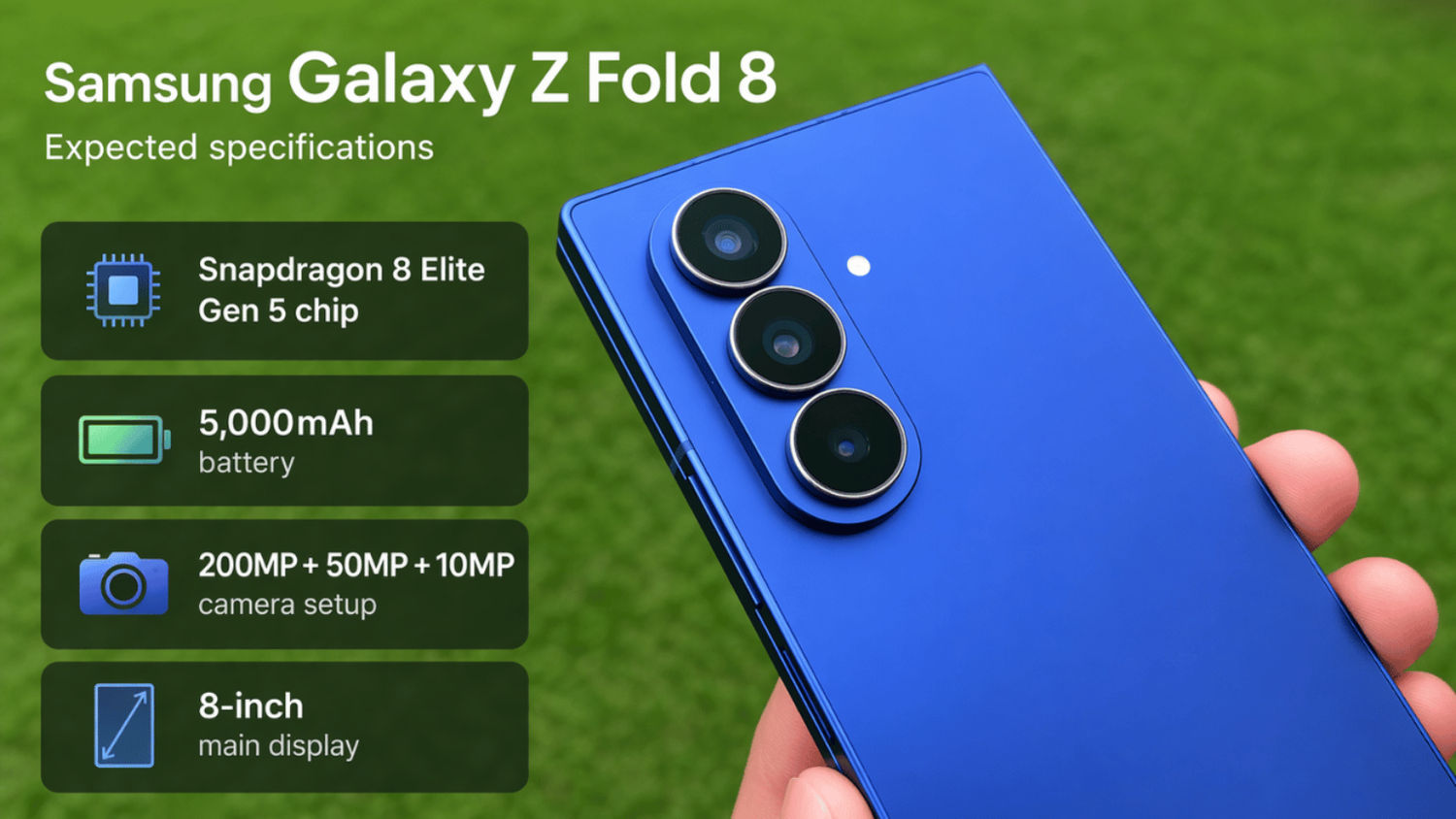 Samsung Galaxy Z Fold 8 Release Date Specifications And Latest Leaks Samsung Galaxy Z Fold 8 Release Date Specifications And Latest Leaks