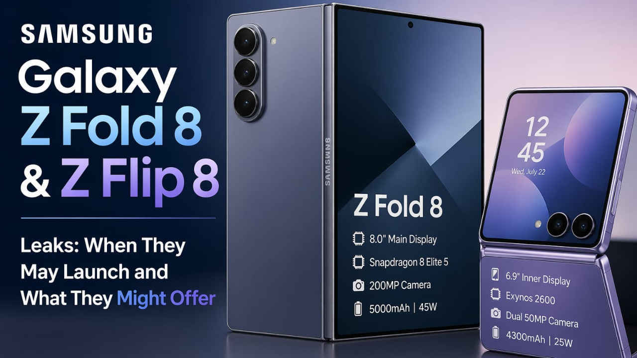 Samsung Galaxy Z Fold 8 and Z Flip 8 leaks: When they may launch and what they might offer