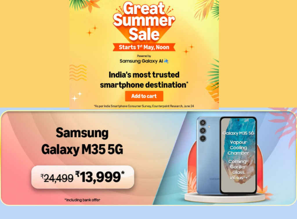 Samsung galaxy M35 5G Phone Price drop