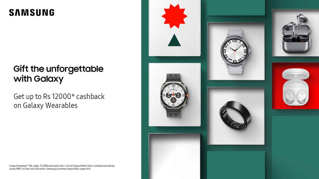 Samsung Christmas offers: Great discounts on Galaxy Watch Ultra, Buds 3 Pro, Watch 7 and other wearables