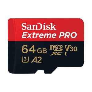 SanDisk Extreme Pro 64GB UHS-I U3 V30 A2 C10 microSDXC Card