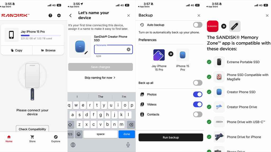 SanDisk Memory Zone app