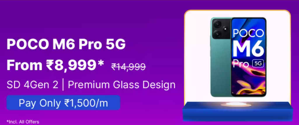 Poco M6 Pro 5G deal during Flipkart Big Billion Days Sale