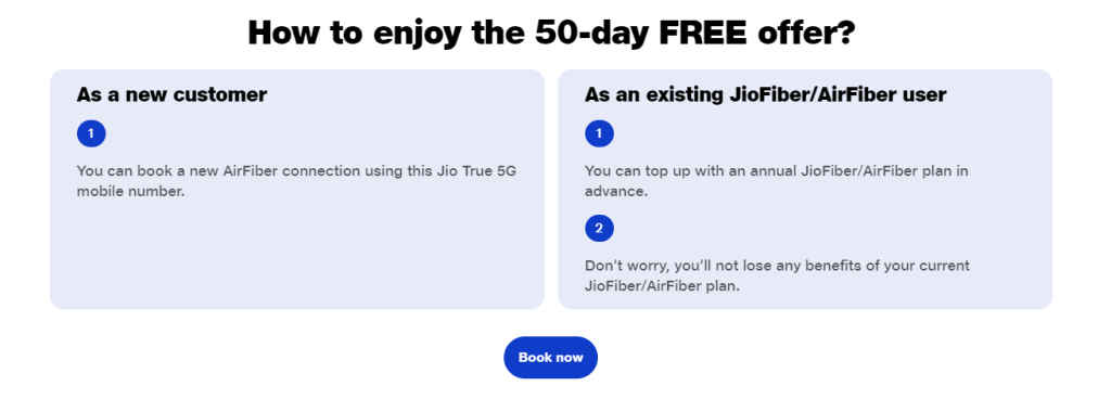 Jio AirFiber Free 50 Days Offer explained