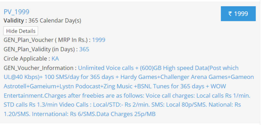 BSNL recharge plan offers 600GB data and calling for 365 days