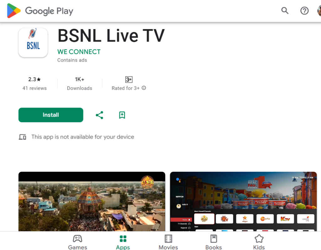 BSNL Live TV testing in India to watch free live tv without set top box