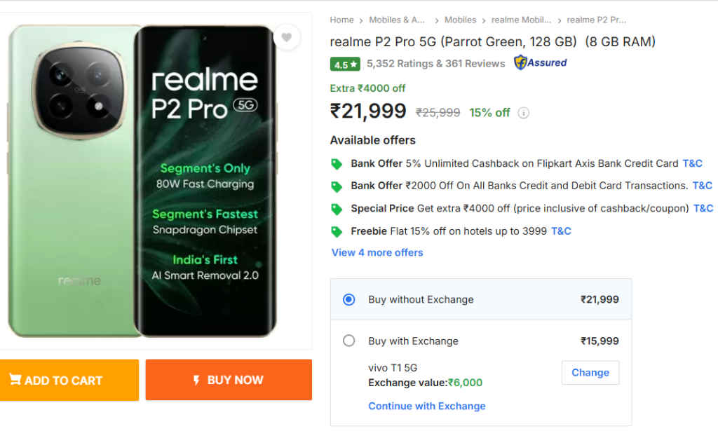 Realme P2 Pro 5G Price Cut