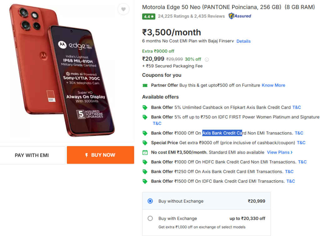 Motorola Edge 50 Neo Price Drop