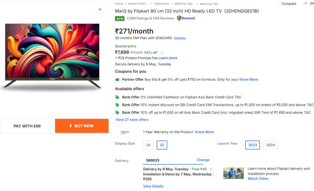 32 Inch Smart TV Sale 2025