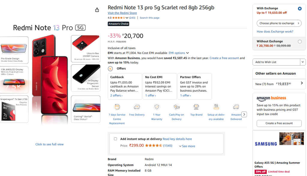 200MP Camera Smartphone 