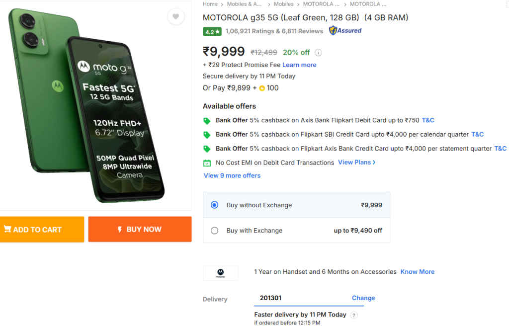 Motorola G35 5G- Dolby Atmos