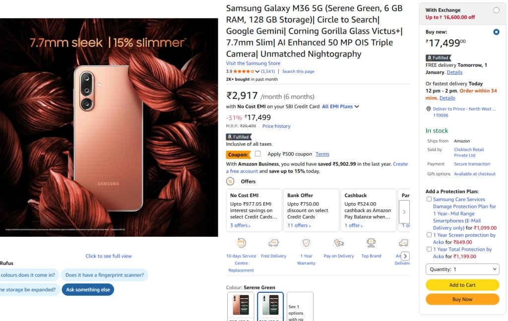 Samsung Galaxy M36 5G