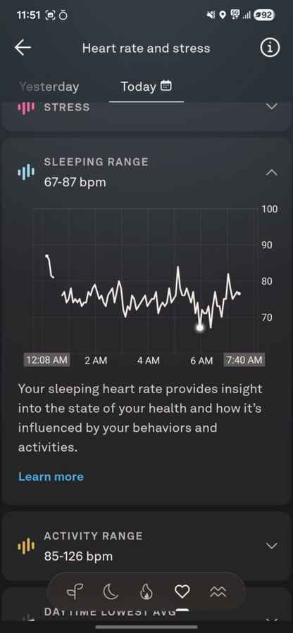 Oura app heart rate