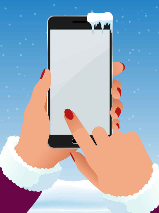 Smartphone in cold how to protect banner