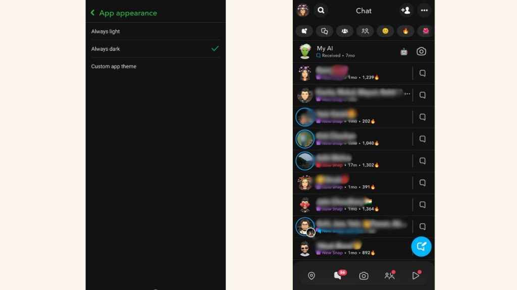 How to enable dark mode on Snapchat
