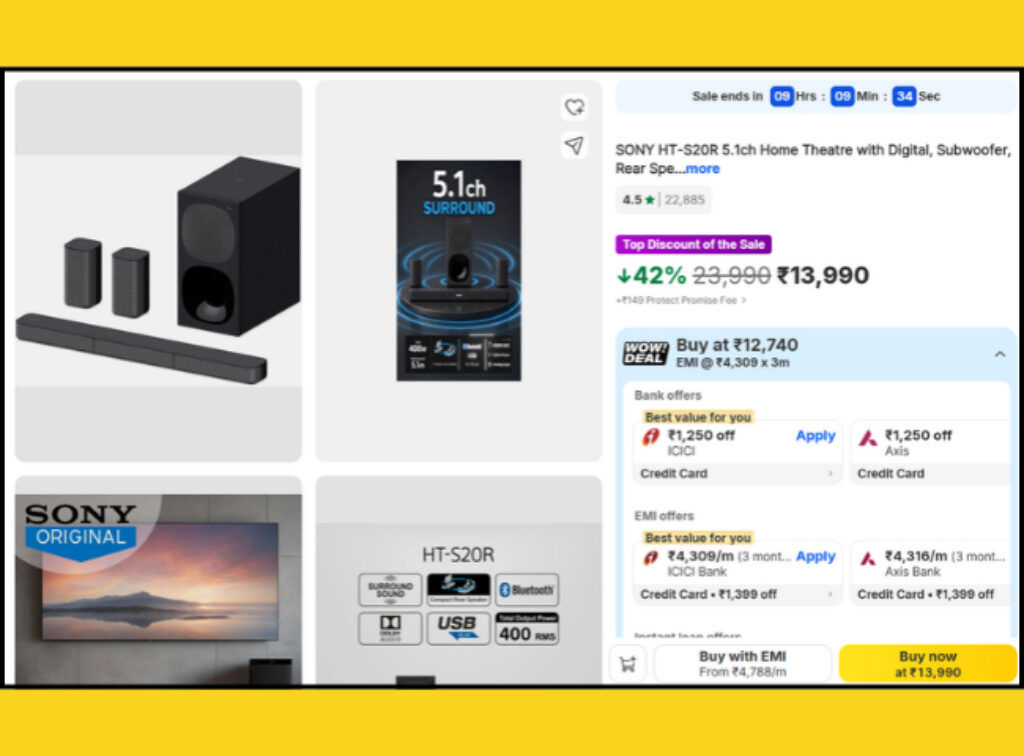 Sony 5.1 Dolby soundbar deal