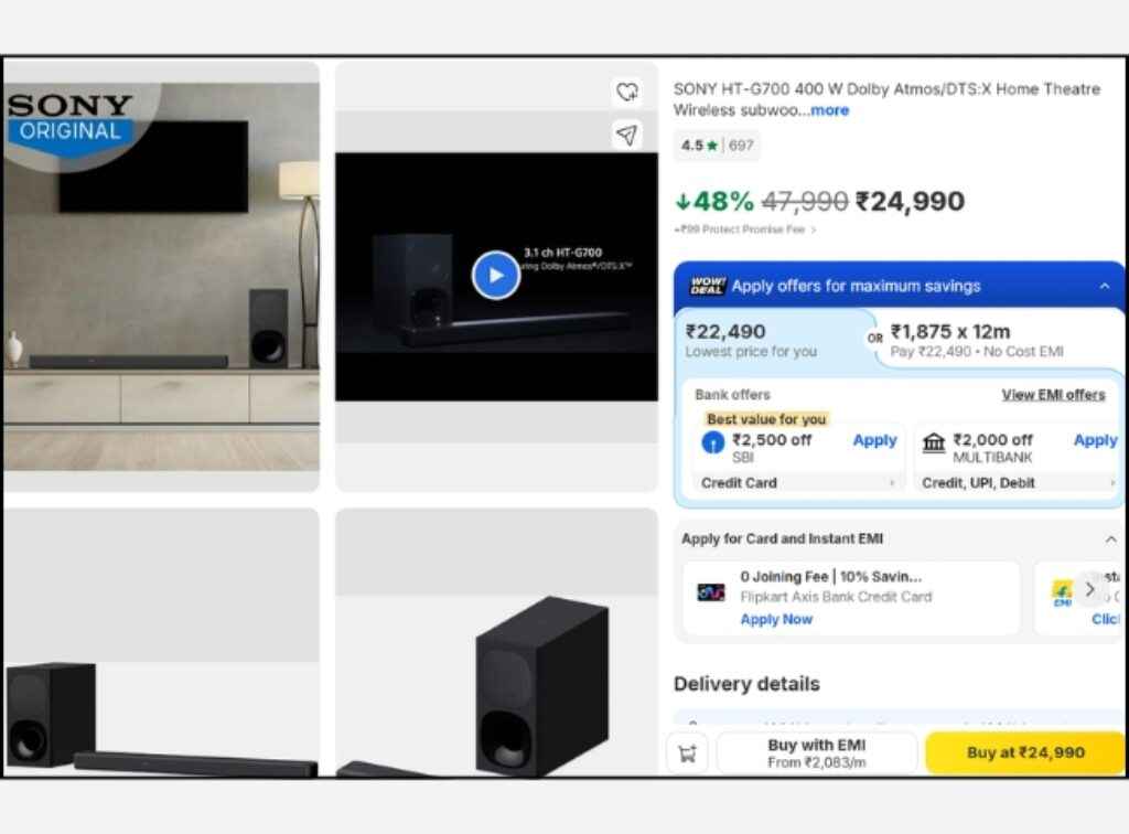 Sony Dolby Atmos soundbar deals