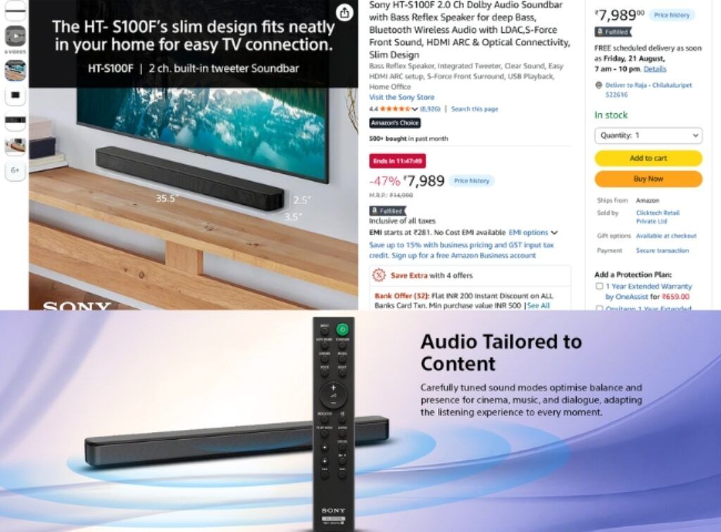 Sony Dolby Audio soundbar deal