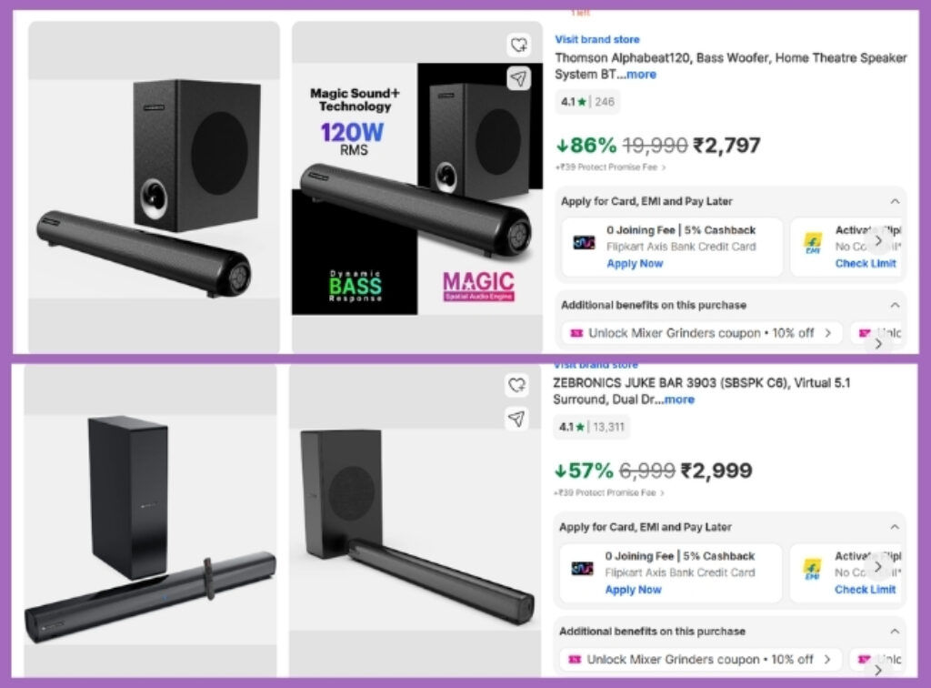 Soundbar Deals on flipkart
