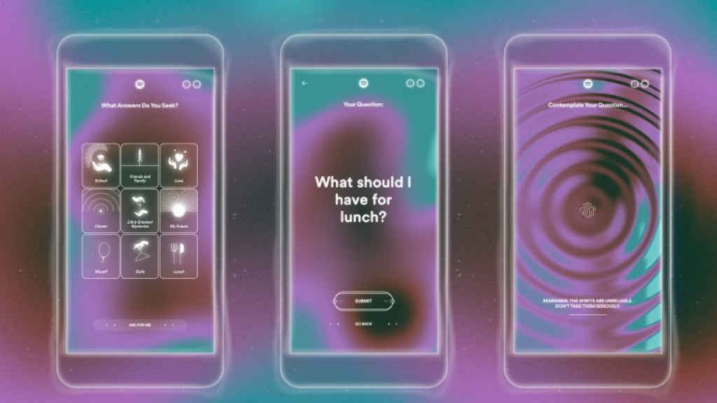 Spotify Song Psychic feature can answer your questions with music