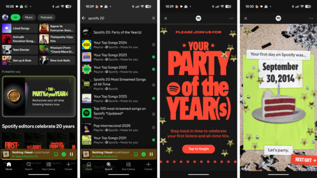 Spotify celebrates 20 years with new Your Party of the Year(s) feature ...