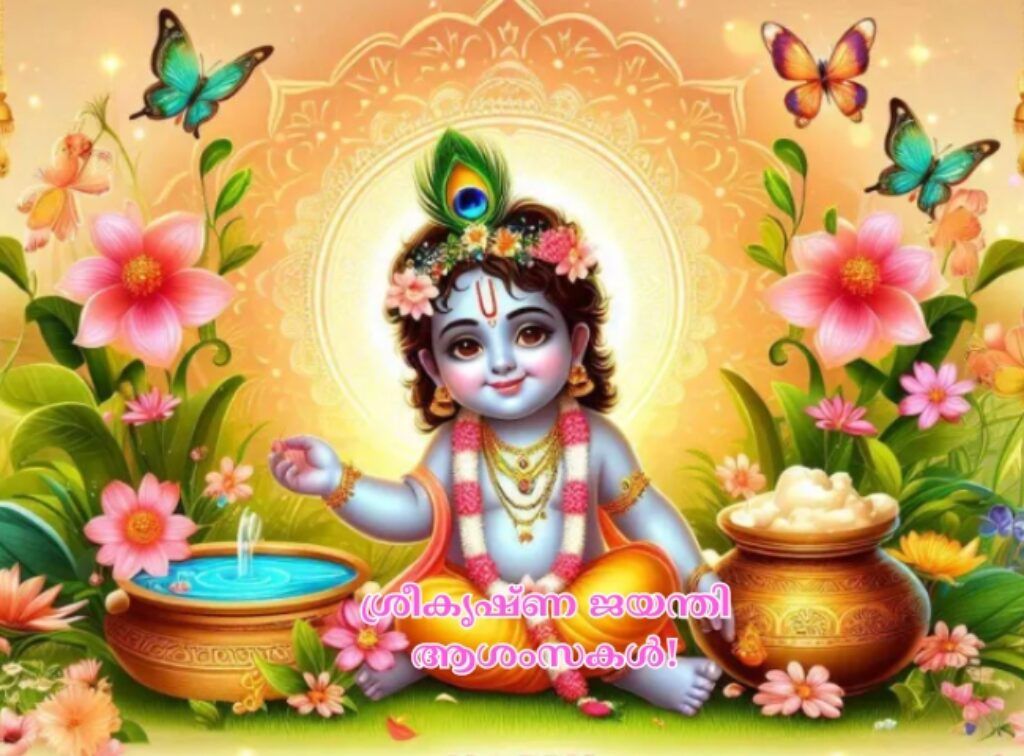 Sree Krishna Jayanthi Wishes in Malayalam
