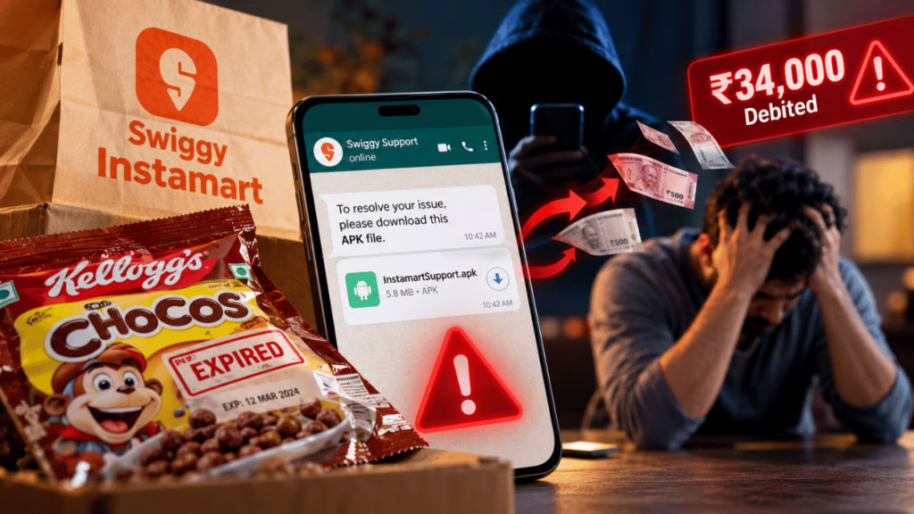 Swiggy Instamart customer loses Rs 34,000