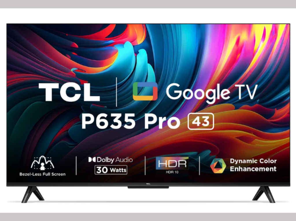 TCL 43 inches Bezel-Less Full Screen Series Ultra HD 4K Smart LED Google TV
