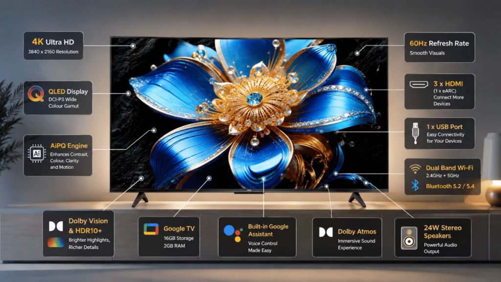 TCL T6D TV specs